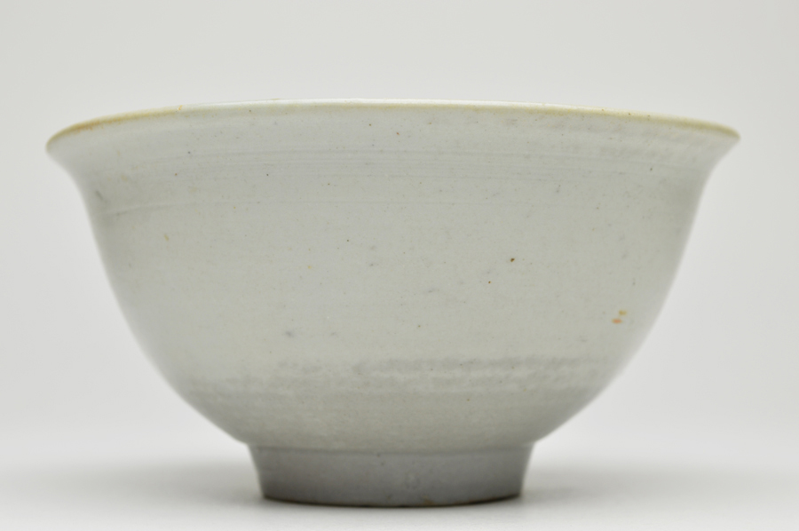 朝鮮古美術　李朝白磁茶碗　C 直径12.8cm 東H5-0903①タニチ